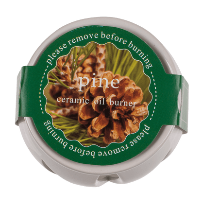 White ceramic aroma lamp with scented melts,