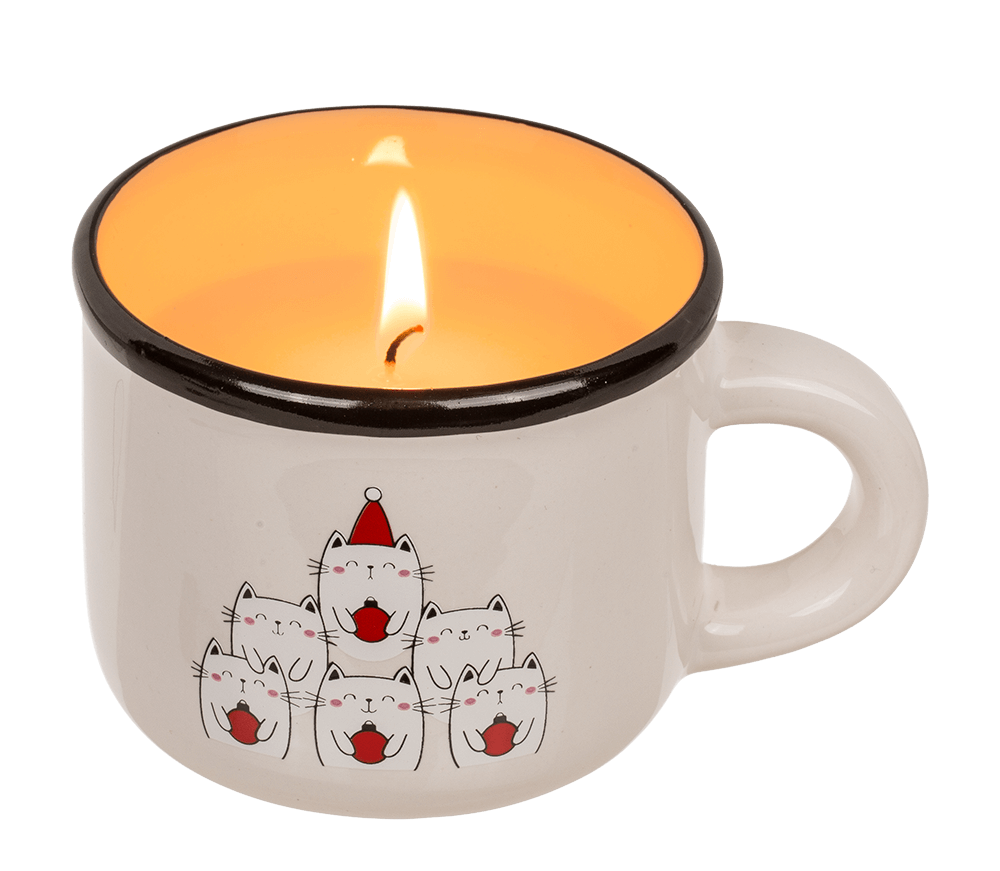 Candle in dolomite cup, Christmas,