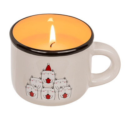 Candle in dolomite cup, Christmas,