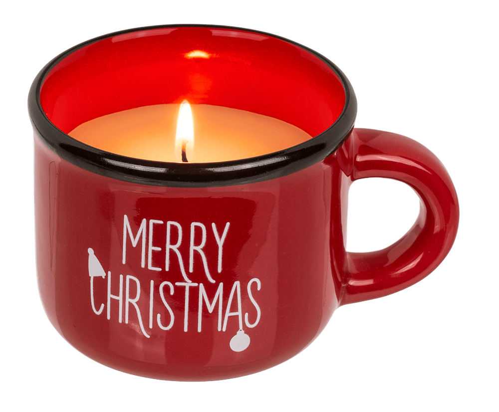 Candle in dolomite cup, Christmas,