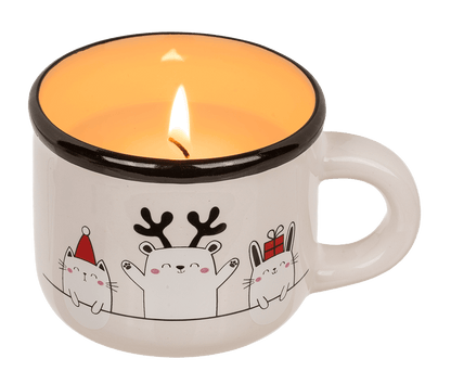 Candle in dolomite cup, Christmas,