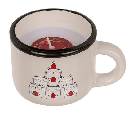 Candle in dolomite cup, Christmas,