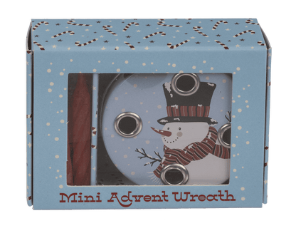 Mini advent wreath, 4 mini candles with base,