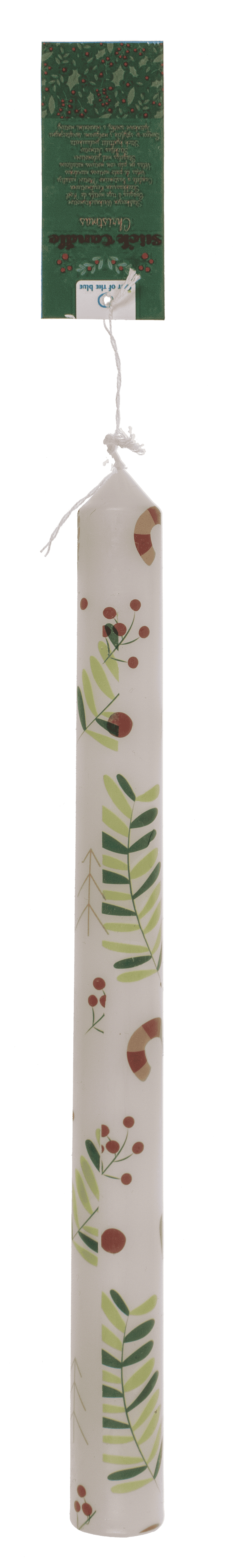 Stick candle, Christmas motifs,