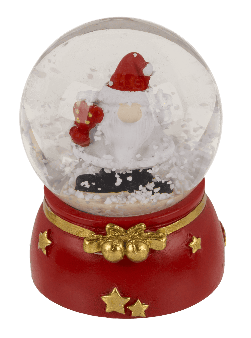 Snow globe, Gnome, on base, 4.5 x 4.5 x 6 cm,