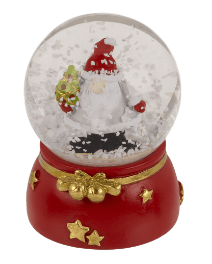 Snow globe, Gnome, on base, 4.5 x 4.5 x 6 cm,