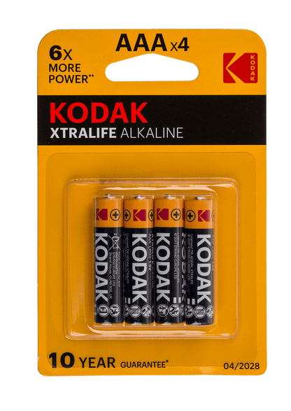 Alkaline micro battery, Kodak Xtralife,