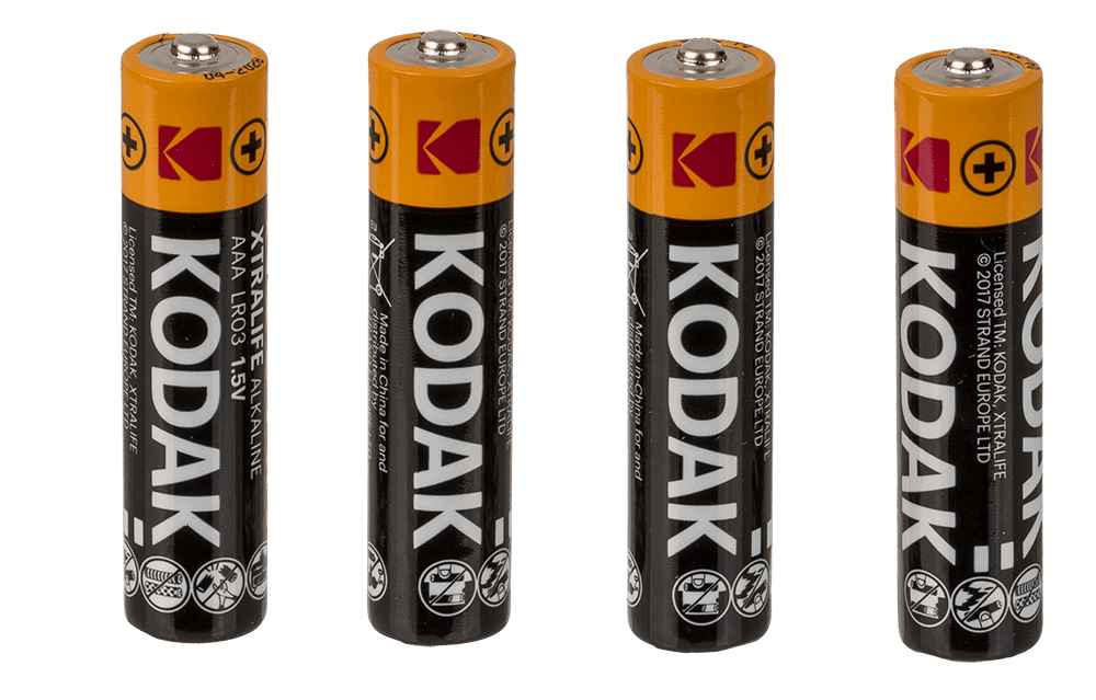 Alkaline micro battery, Kodak Xtralife,