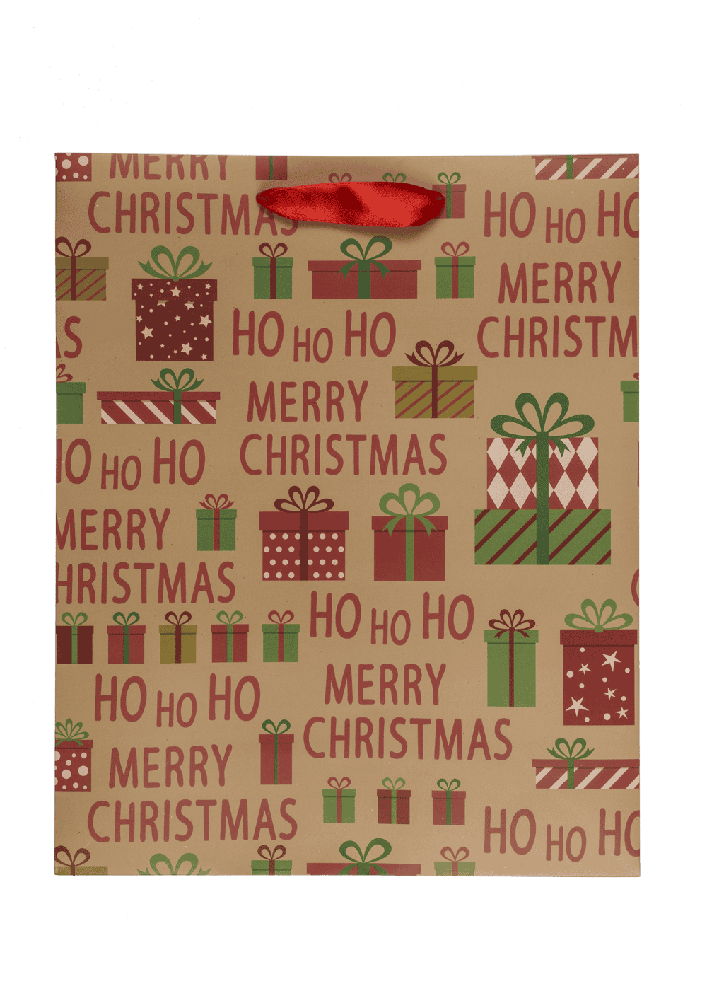 Paper gift bag, Ho Ho Ho,