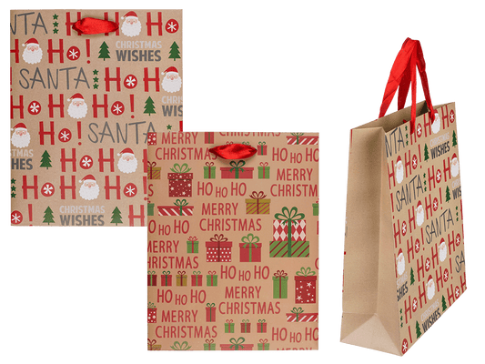 Paper gift bag, Ho Ho Ho,