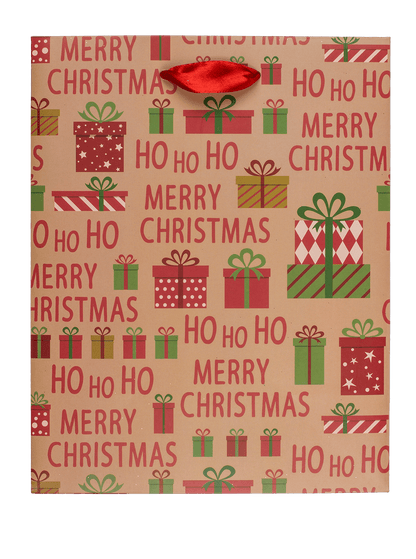 Paper gift bag, Ho Ho Ho,