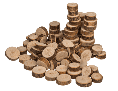 Wooden decoration slices small,