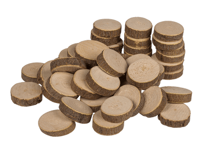 Wooden decoration slices small,