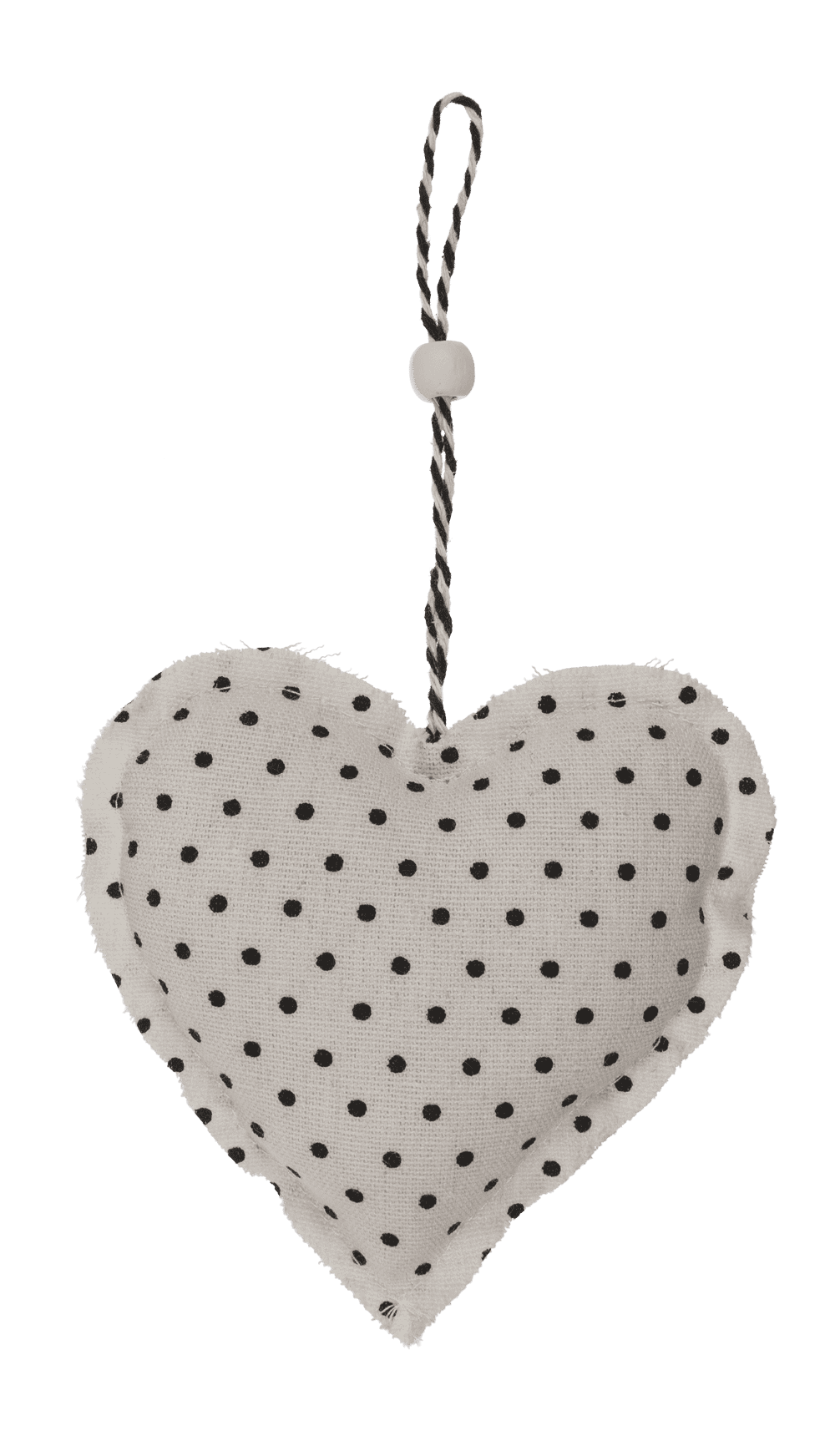 Creme coloured Fabric star & heart for hanging,