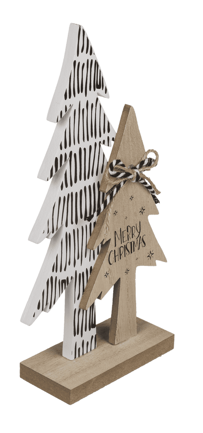 Wooden trees, Merry Christmas,
