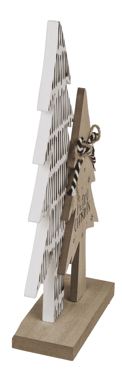 Wooden trees, Merry Christmas,