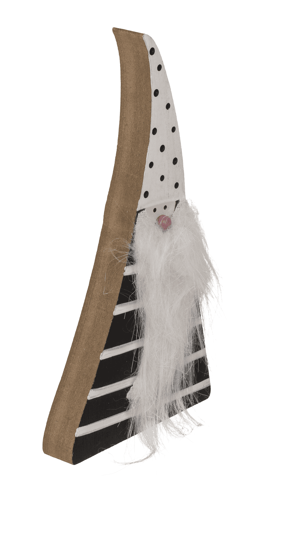 Black/White wooden christmas gnome,