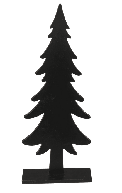 Black colored wooden tree with gold colored