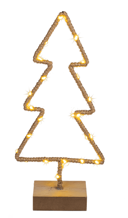 Metal tree with Jute decoration & LED
