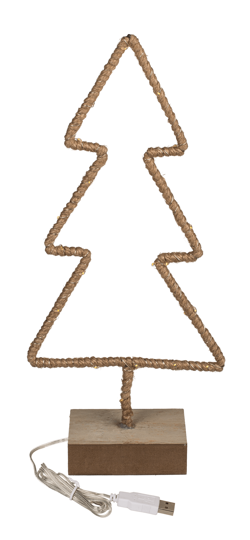 Metal tree with Jute decoration & LED