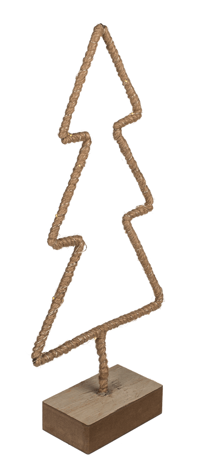 Metal tree with Jute decoration & LED