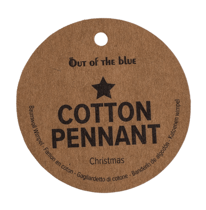 Natural colored pennant, Christmas,