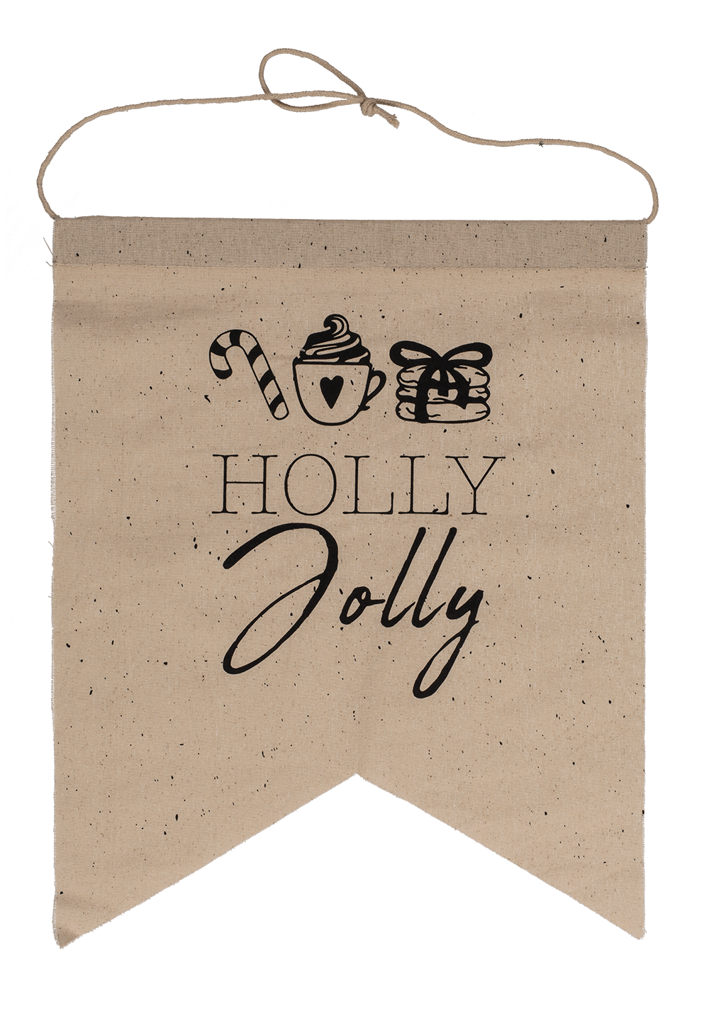 Natural colored pennant, Christmas,