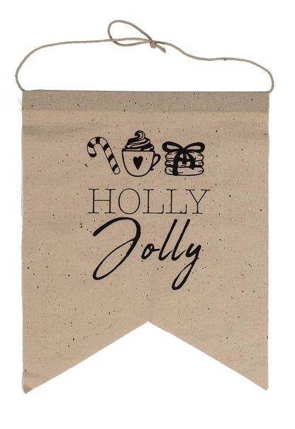 Natural colored pennant, Christmas,