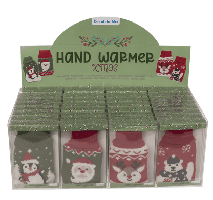 Hand warmer with knitted cover, X-MAS