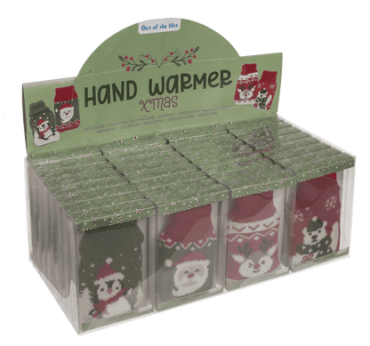 Hand warmer with knitted cover, X-MAS