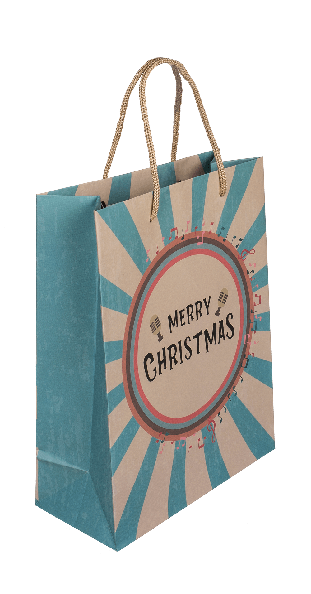 Paper gift bag, Retro Christmas,