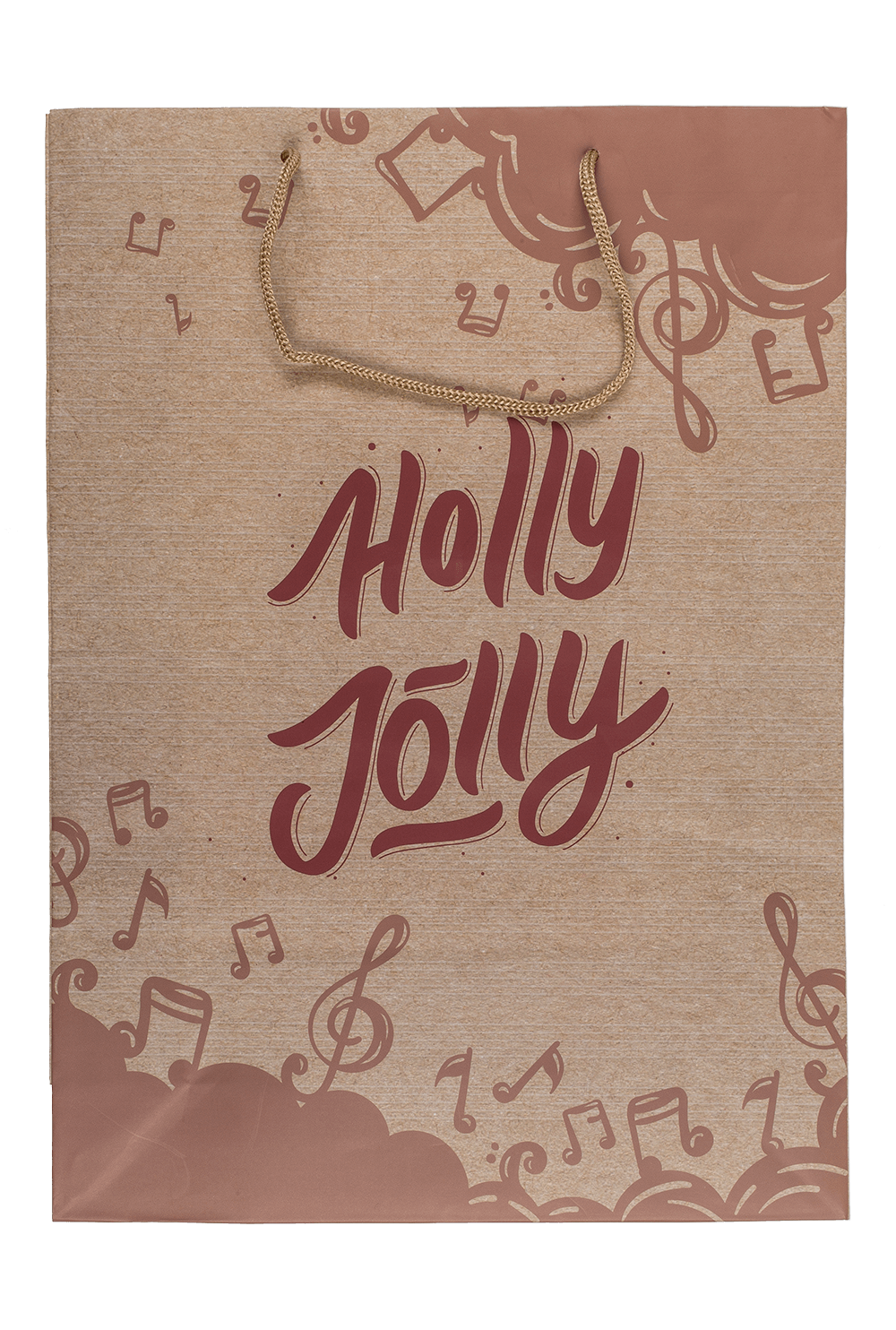 Paper gift bag, Retro Christmas,