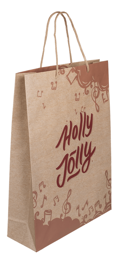 Paper gift bag, Retro Christmas,