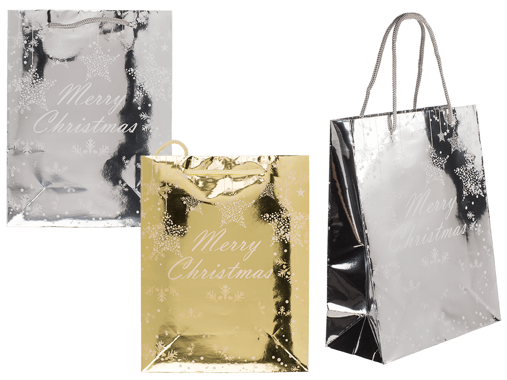 Paper gift bag, Glossy Christmas,