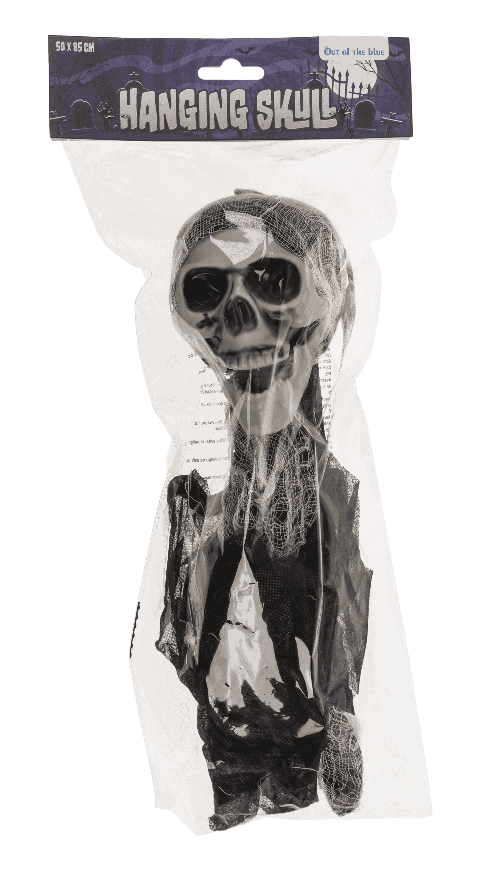 Hanging skull decor. 50 x 85 cm,