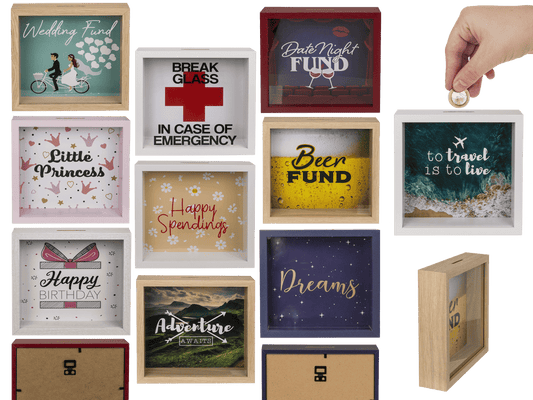 Item set, Wooden Saving Banks,