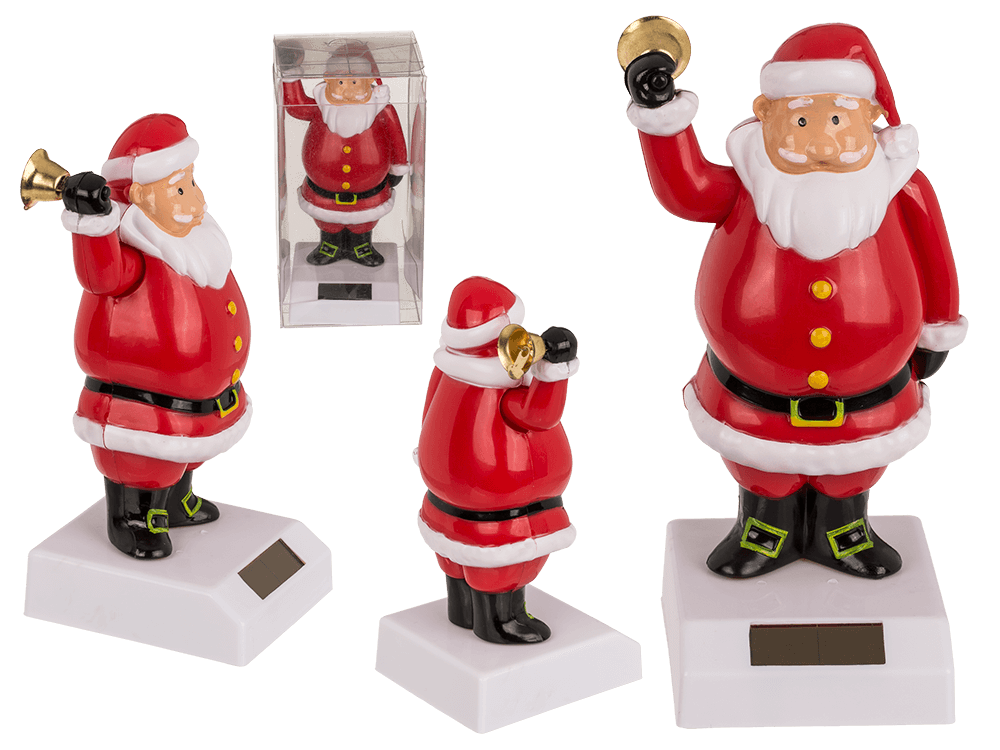 Moveable figurine, Santa Claus with bell,