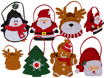 Gift bag, Christmas, felt material,