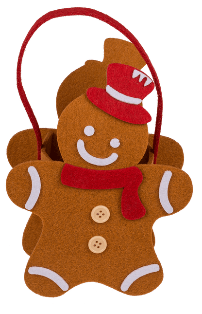 Gift bag, Christmas, felt material,