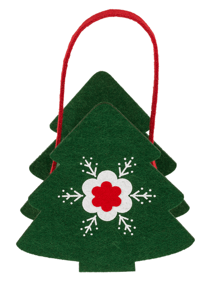 Gift bag, Christmas, felt material,