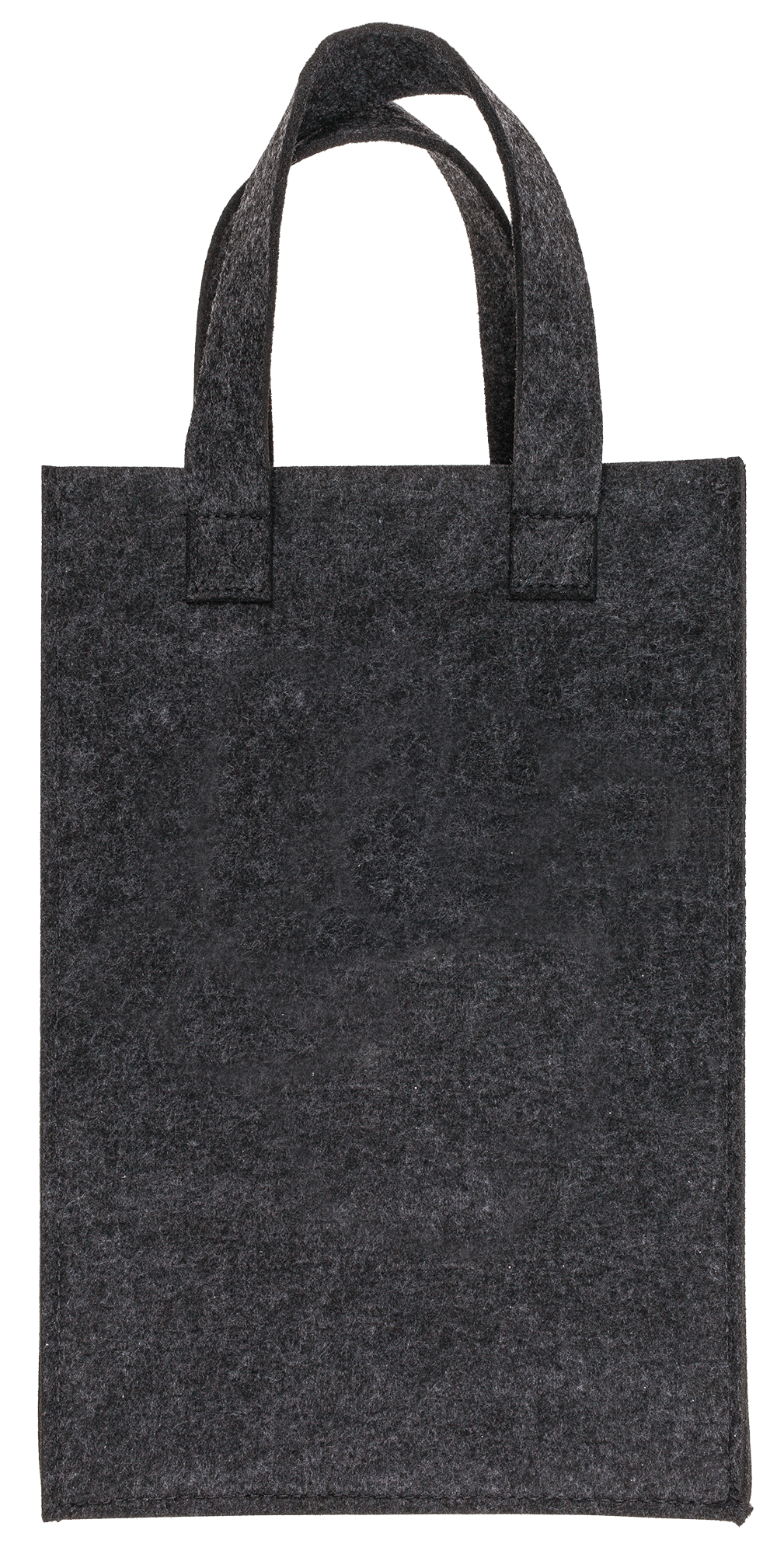 Grey gift bag, X-mas Greetings, felt material,