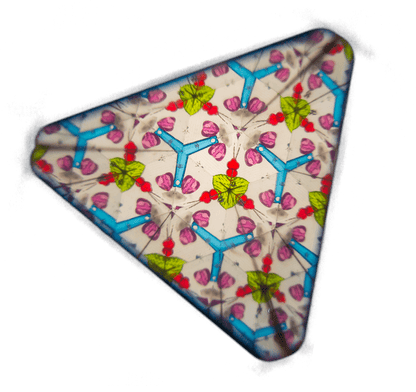 Kaleidoscope, Christmas, approx. 19 x 4,2 cm,