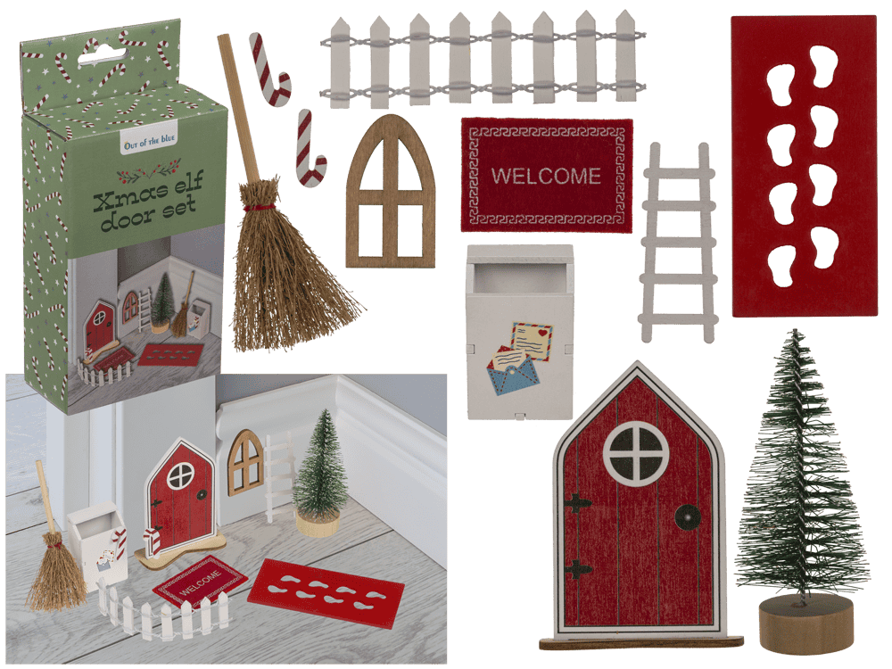X-Mas elf door set,