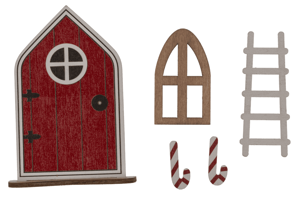 X-Mas elf door set,