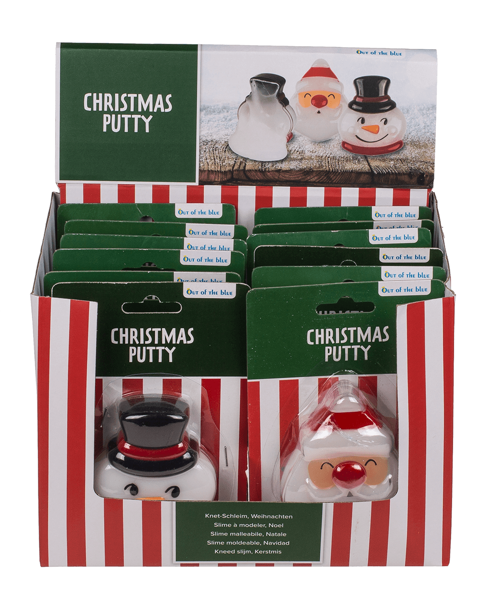 Christmas Putty, ca. 110 g, 2 asstd.,