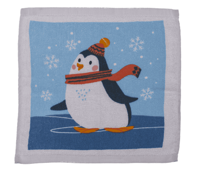 Magic cotton towel, Winter Friends,