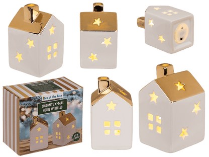 Dolomite X-mas house with LED