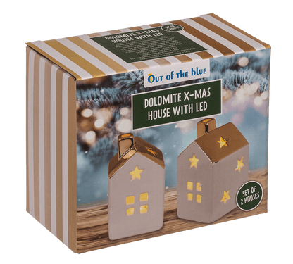 Dolomite X-mas house with LED