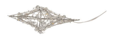 Metal Star for hanging, with 10 LED, D: ca. 15 cm,