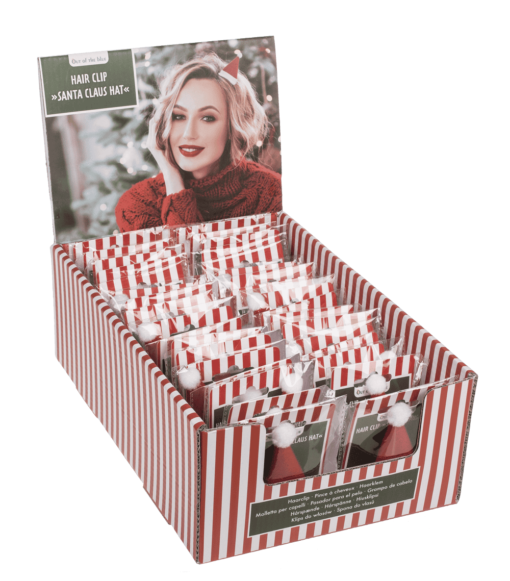 Hair clip, Santa Claus Hat,